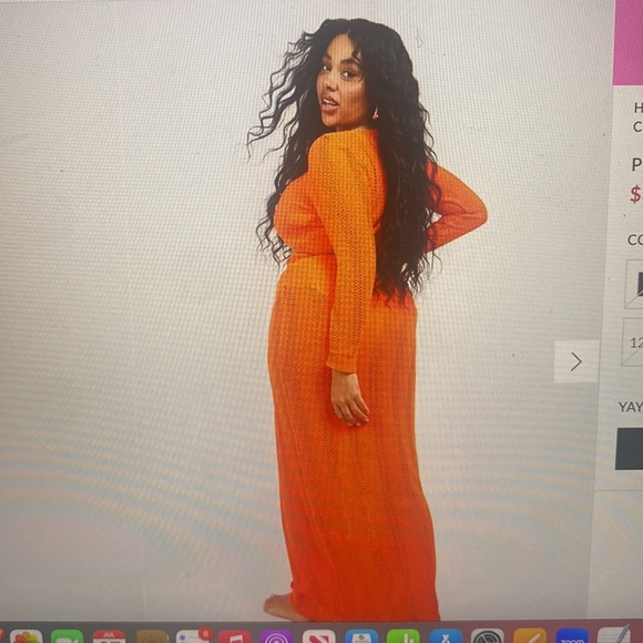 Plus size crop top crotchet top and maxi skirt - Picture 2 of 3